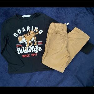 H&M Toddler Shirt & Children’s Place Khaki Pants